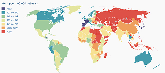 Nutritional deficiencies map