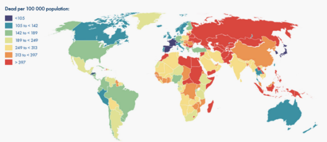 Nutritional deficiencies map